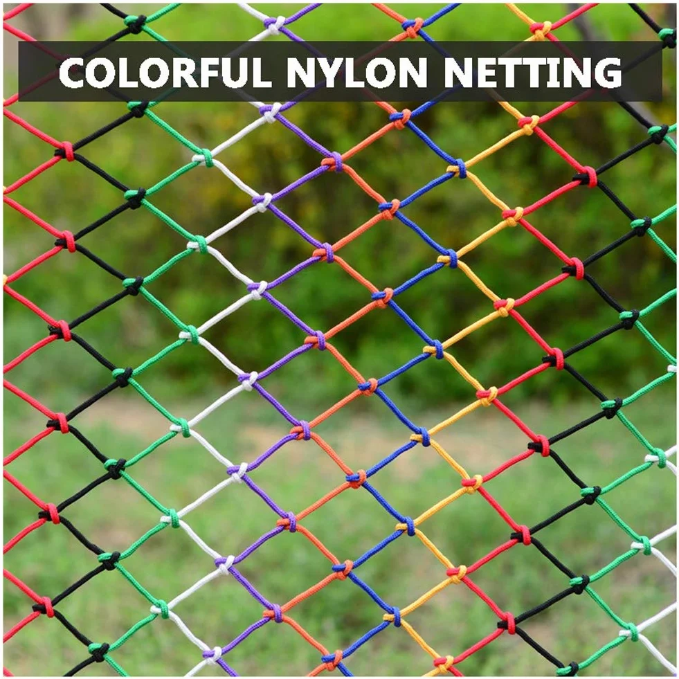 Rete di sicurezza colorata in nylon senza nodi per bambini 1x8m Protezione per balcone e scale Facile installazione Recinzione di sicurezza per bambini per la casa Durevole Forte e affidabile
