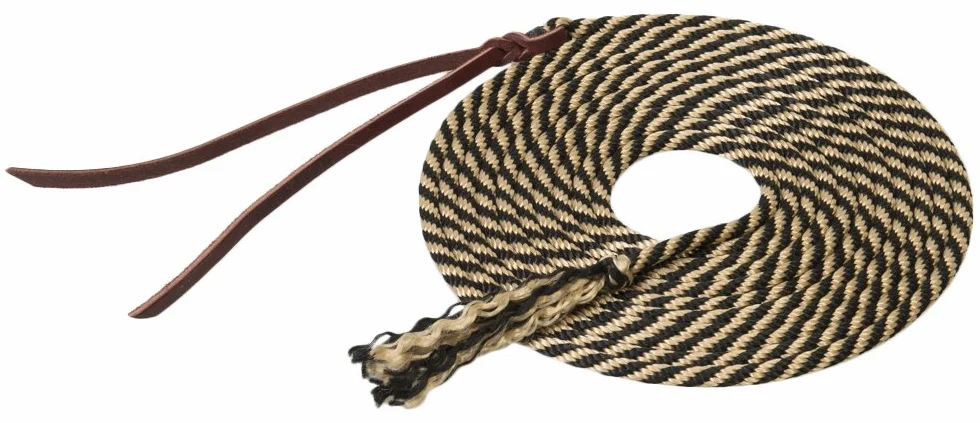 Weaver Leather Silvertip Get Down Rope, Black/Tan, 14-Feet