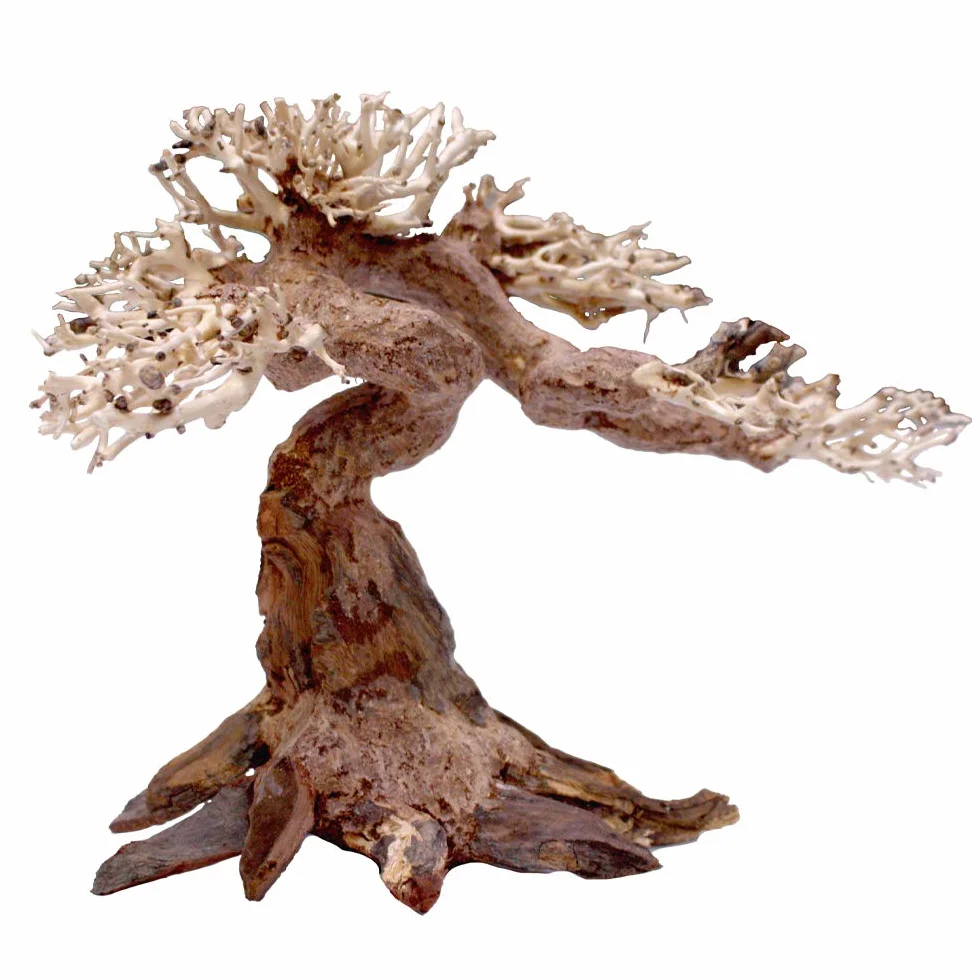 Amtra Legno Oriental Wind 5 taglia S, decorazione in legno per acquario fatto a mano, tronco naturale ornamentale, accessorio arredo decorativo, 24x11x17 cm