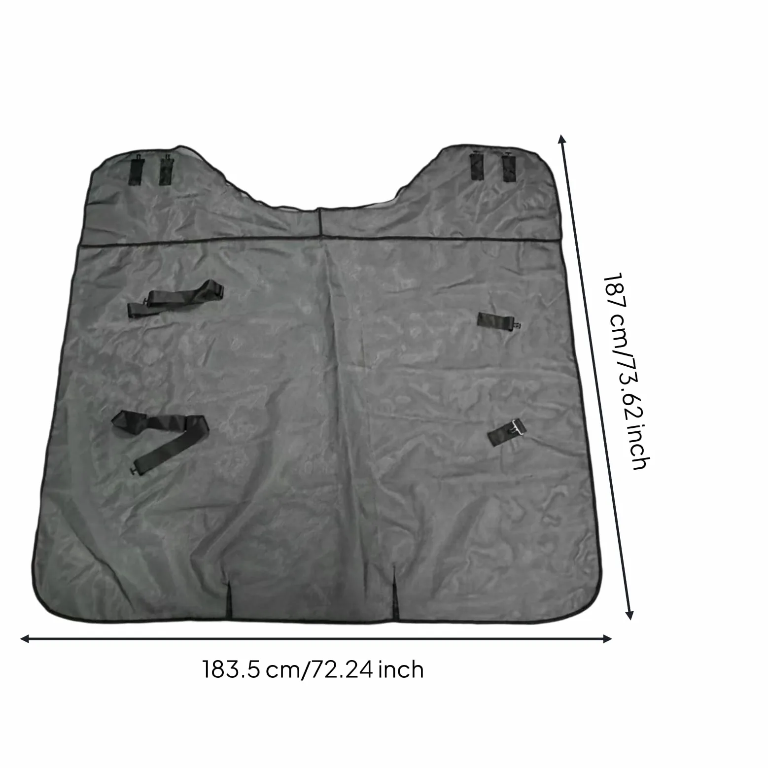 Qianly Coperta Antimosche Leggera Coperta a Rete Nero Abbigliamento per Cavalli