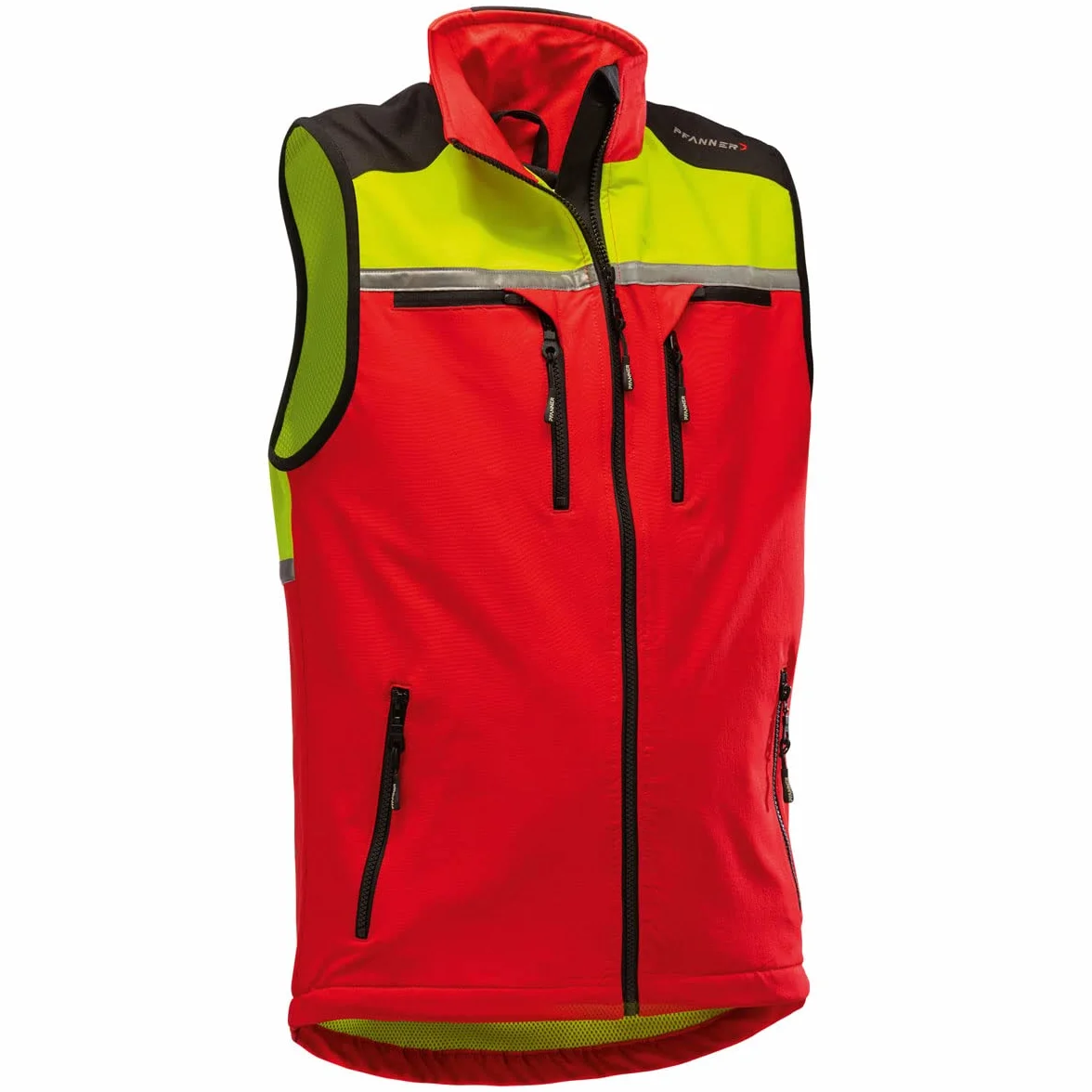 Pfanner® Gilet traspirante ed elastico KlimAIR® con buona visibilità