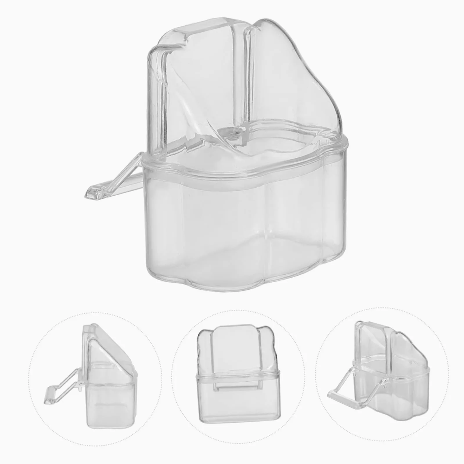 Sosoport 10pezzi Mangiatoia Per Uccelli Da Appendere Contenitore Per Cibo Per Pappagalli Design Pratico e Leggero Per Uso Esterno Per Uccelli Domestici e Volatili