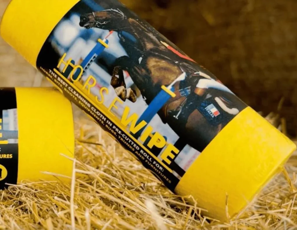 HorseWipe Rotoli per la Pulizia di Cavalli e Attrezzature Equestri, Stivali, Imboccature