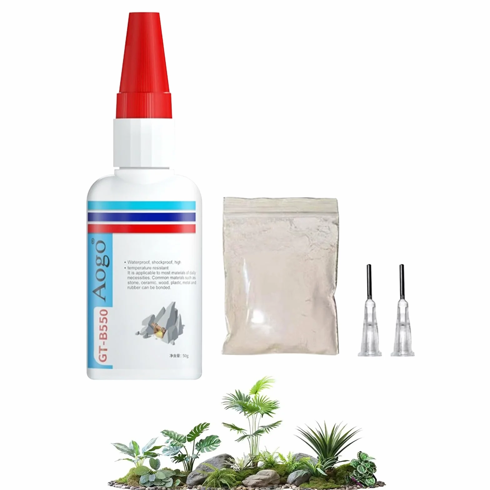 Comioke Colla per Acquari 50g Piante