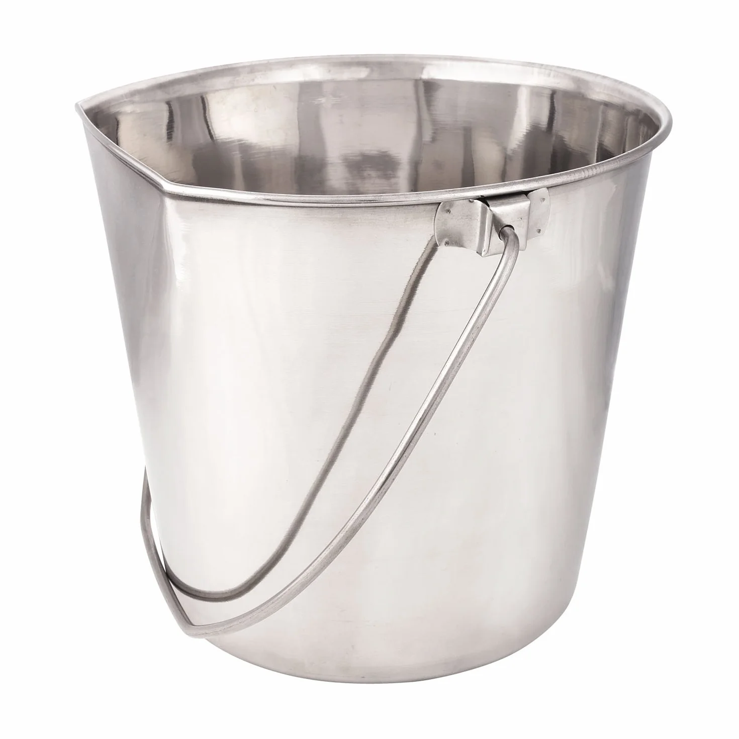 PRO Select in Acciaio Inox con Lato Piatto Pails — Durable secchielli per recinzioni, Gabbie, Gabbie, o canili – 15,2 cm 2-Quart