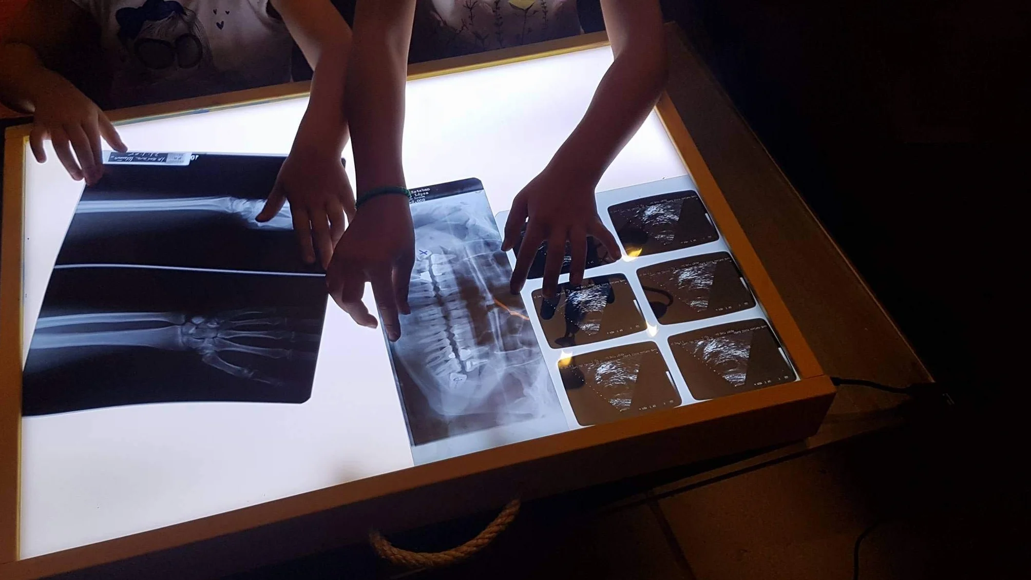 Mesa de Luz Montessori Personalizable Tavolo Luminoso con Manuale di attività Certificato CE Scatola Sensoriale per Bambini