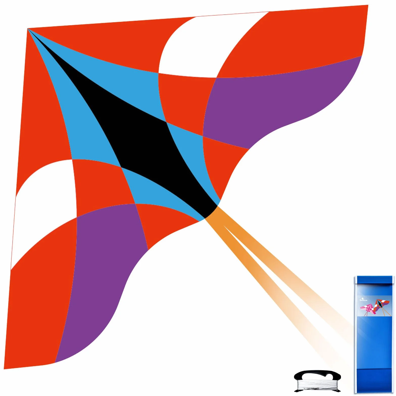 Simxkai Delta Kite for Kids and Adults Easy to Fly Beginners