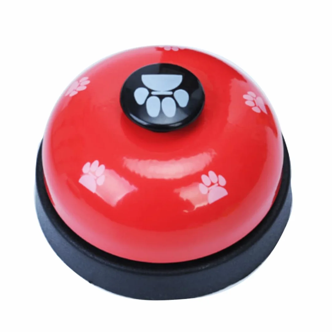 Campanello per addestramento del Cane Cucciolo Porta per Animali Domestici Rosso Antiscivolo Gomma
