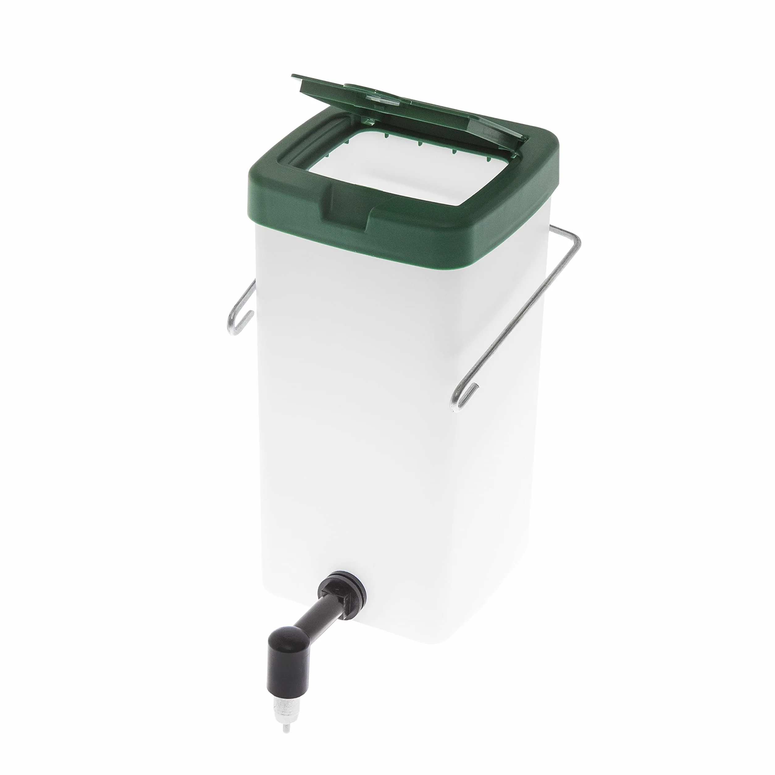 5 abbeveratoio per conigli, 1 l, per capezzoli, abbeveratoio per roditori, colore: bianco