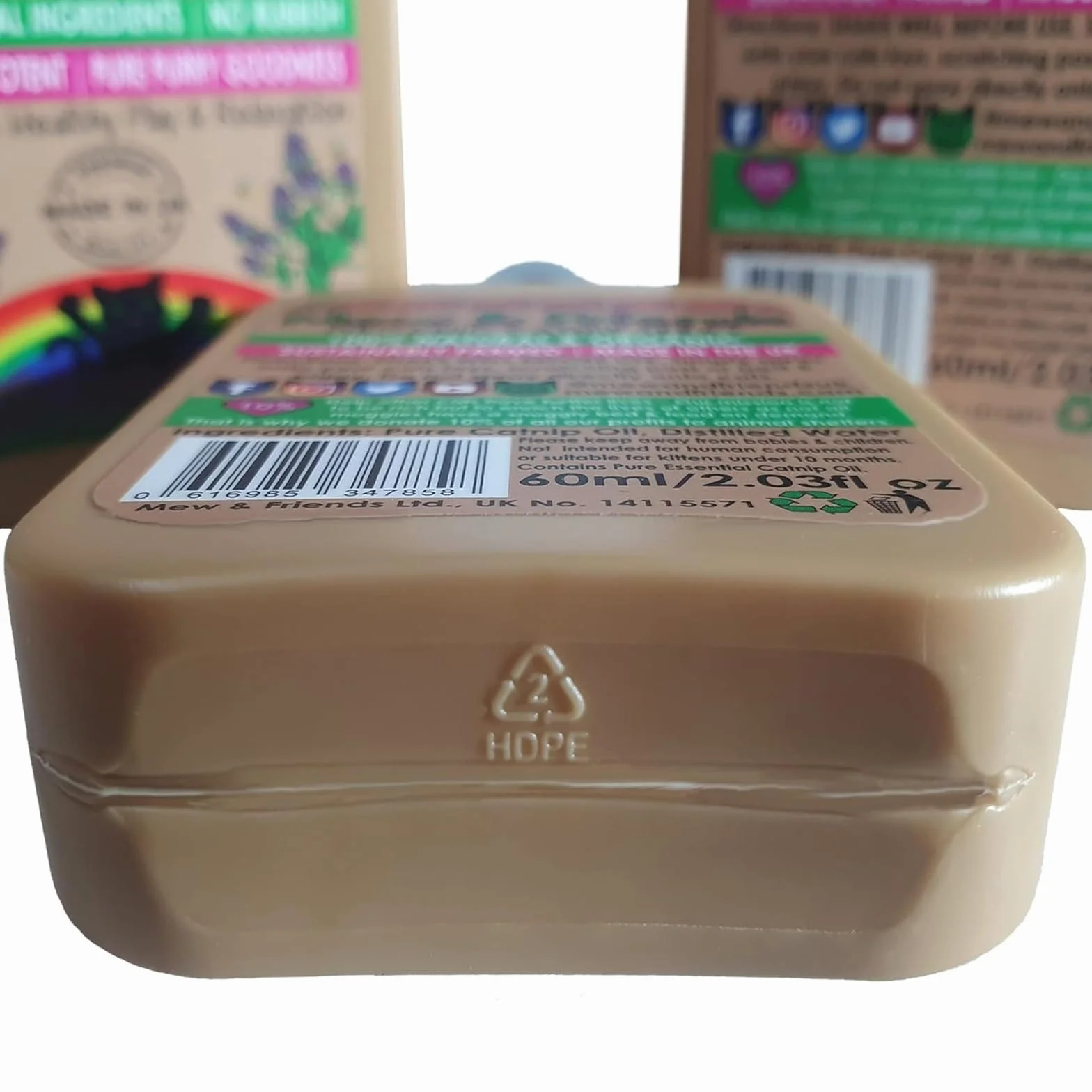 Mew & Friends Spray all'erba gatta per gatti, prodotto nel Regno Unito, 100% naturale e nip per gatti, coltivato in modo sostenibile, un giocattolo perfetto per gatti e dolcetti per gatti, si prega di