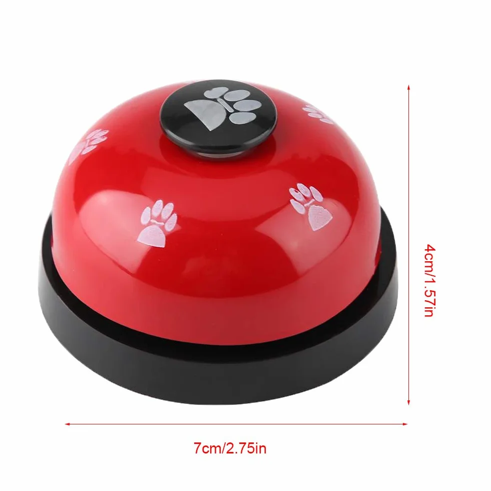 Campanello per Addestramento del Cane, Campanello per Cani Campana per Animale Addestramento Premendo Campana per Chiamata(Rosso)