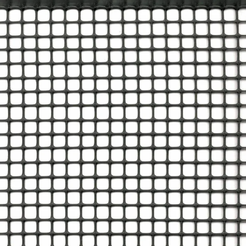 Rete Protezione in Plastica a maglie piccole per balconi, ringhiere, cancelli, disponibili in 5 colori e varie lunghezze h m 1x10 ANTRACITE
