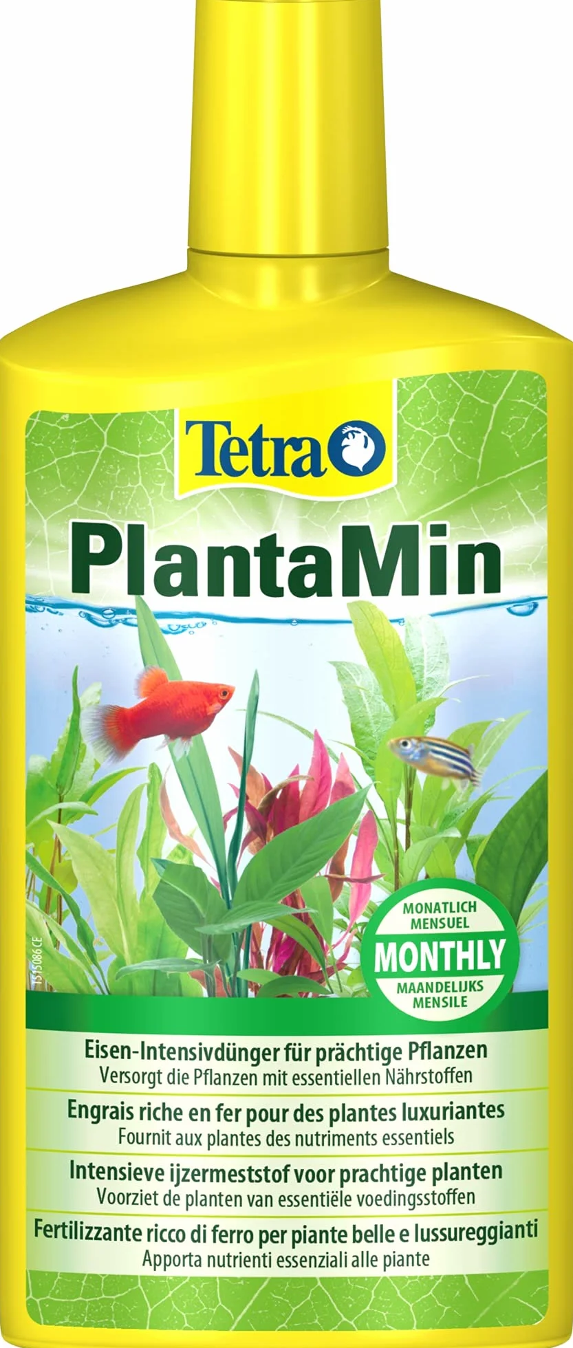 Tetra PlantaMin 500 ml, Sostanze Nutritive Fondamentali, per una Colorazione Verde e Rossa Intensa delle Foglie