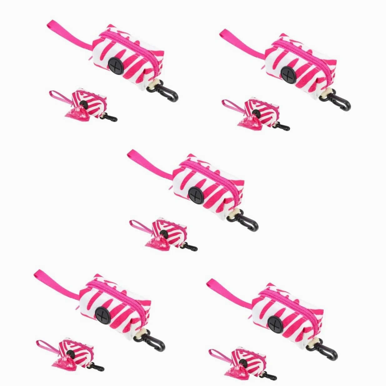 Beavorty 5pezzi Dispenser Portatile per Sacchetti per Escrementi Cane Sacchetti per Accessorio per e Escursioni