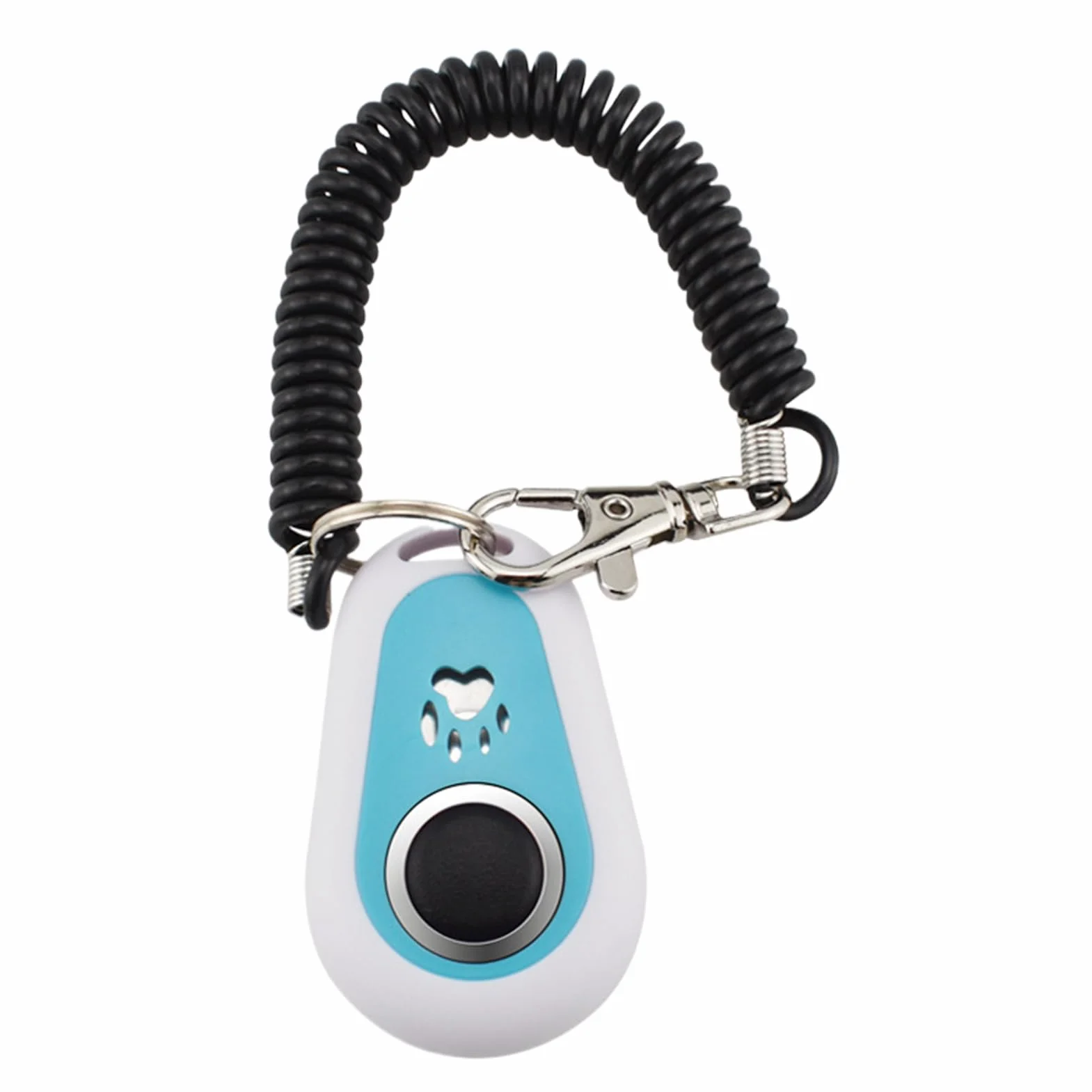 Clicker per addestramento cani e animali domestici, design a doppio colore, strumento portatile con cinturino da polso, supporto per il comportamento di razze medio-grandi, per obbedienza, abbaiare