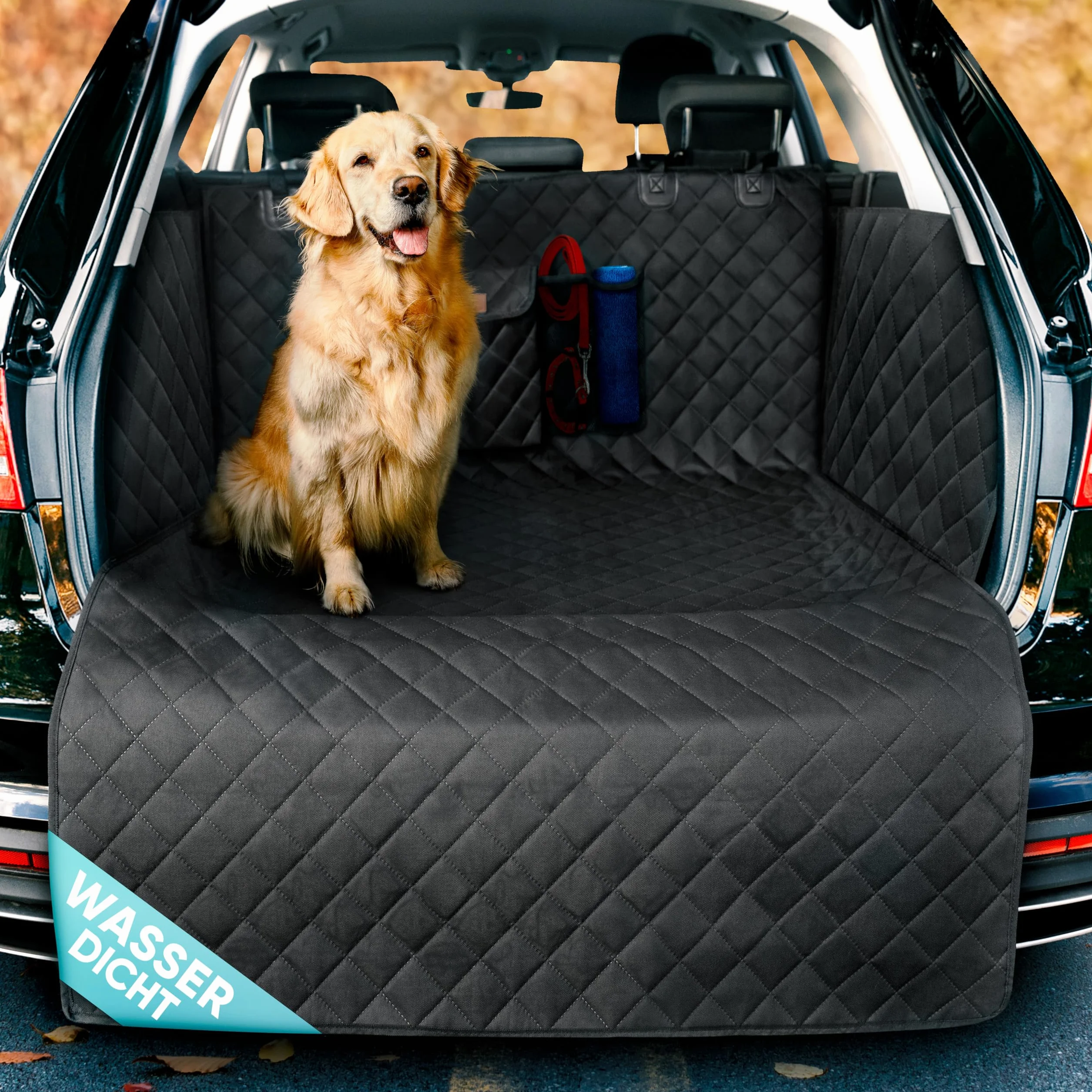 HELDENWERK Telo Auto per Cani Bagagliaio Trapuntato I Copri Baule Auto Per Cani - Impermeabile e Resistente ai Graffi I Protezione Bagagliaio Auto