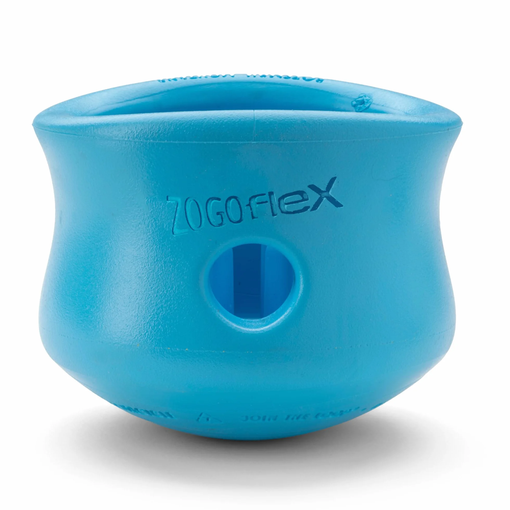 WEST PAW Zogoflex Toppl Treat Dispensing Dog Toy Puzzle - Giocattoli interattivi da masticare per cani - Giocattolo per cani per masticatori moderati, recupero, cattura - Contiene crocchette,