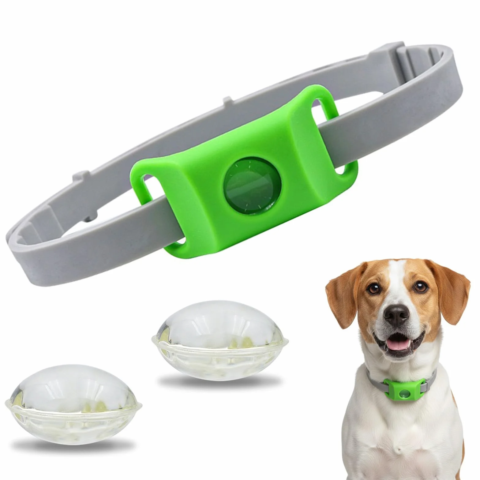 Aquality Pets Collare Antiparassitario Naturale, Ciondolo Repellente Per Pulci E Zecche Per Cani, Ingredienti 100% Naturali, Protegge Da Pulci E Zecche