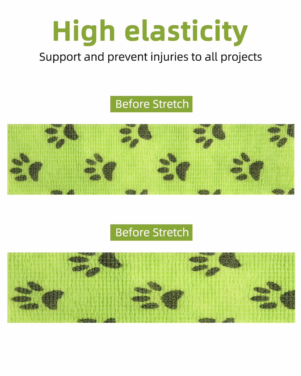 16PCS Pet Bendaggio Coesivo Benda Elastica Autoadesiva per Animal,Colore Benda Elastica,Caviglia Animali Domestici/Atleta/Ferito,Non Tessuto Bendaggio Fasciatura,Coesive Bendaggio Elastico Mani