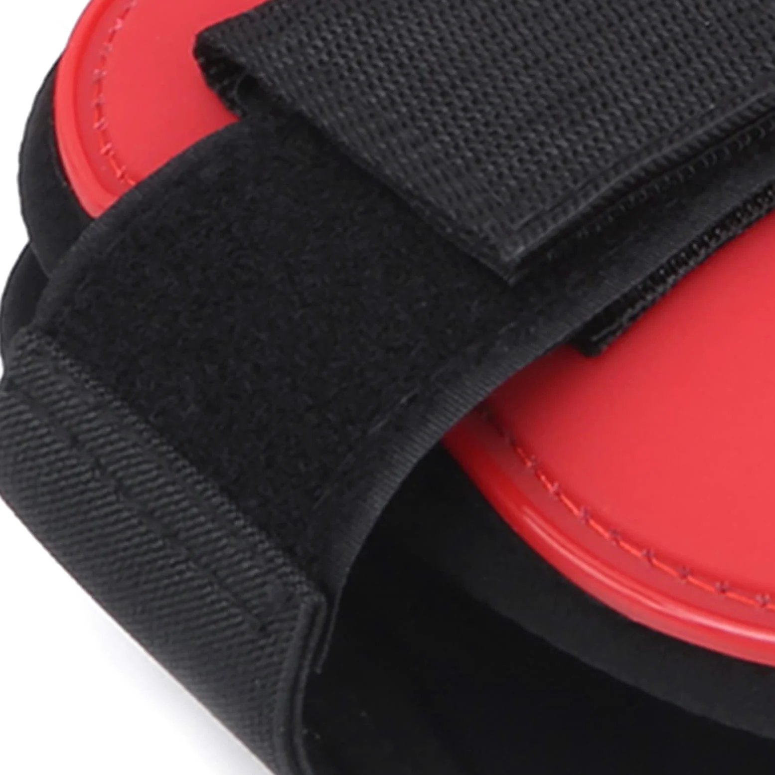 Paratendine per Cavallo Set di 4 Parastinchi per Cavallo con Guscio in PU Leggero, Aperto, Protezione della Gamba Anteriore, Ammortizzante, Regolabile, per Equitazione, Salto, Rosso M