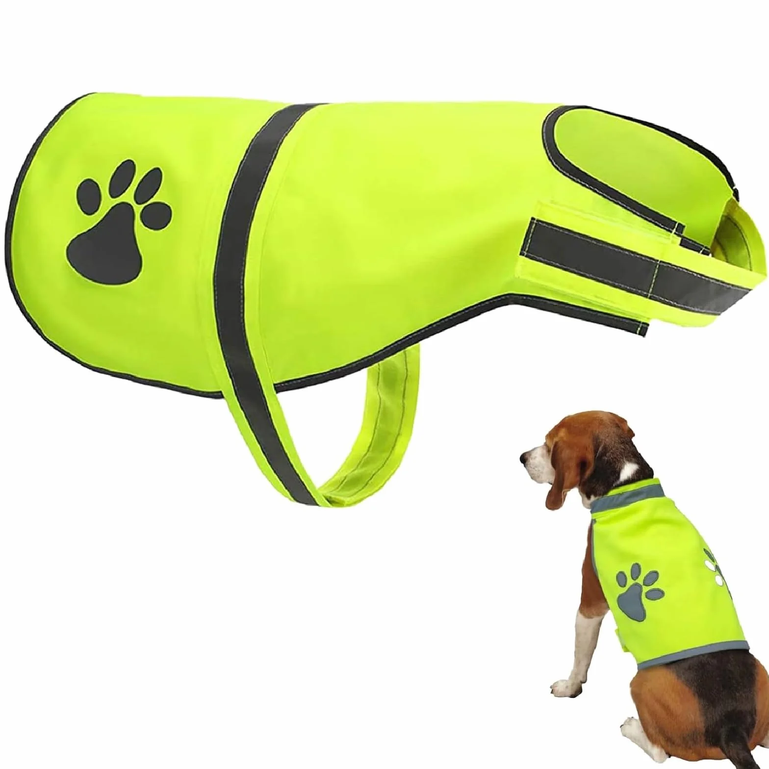 Gilet Riflettente Per Cani, Sicurezza Maglia Del Cane,Costume Riflettente Per Cani,Gilet Sicurezza Per Mantiene Vostro Cane Visibile Sicuro Da Auto E Incidenti Da Caccia