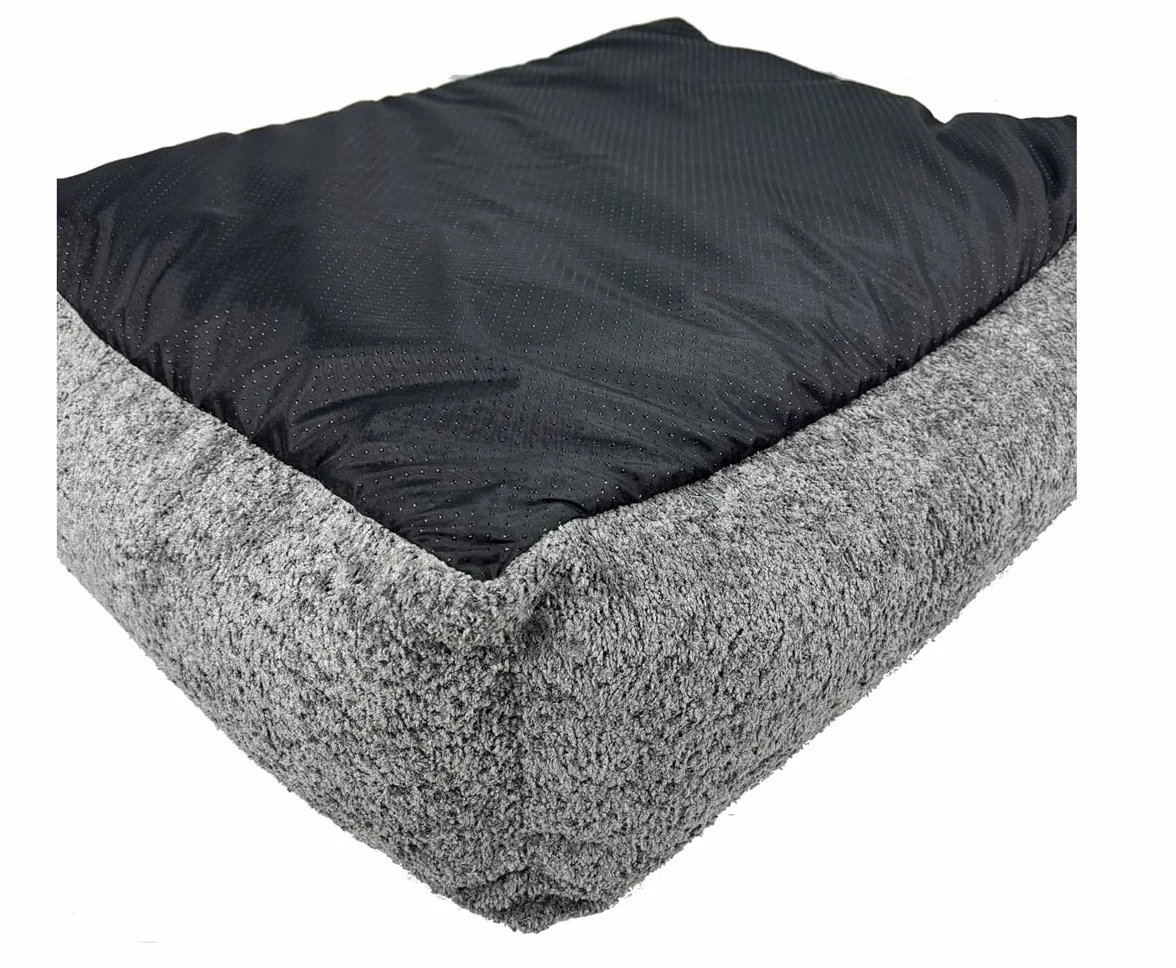Divano Boucle cuccia per cani cuscino per cani divano per cani. Rivestimento sfoderabile e lavabile. (Antilope, M 80x60)