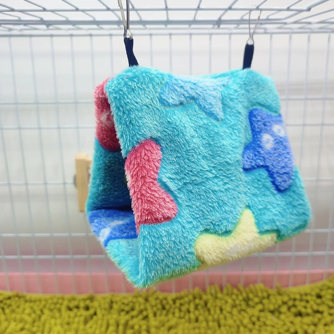 NHP Nido per Pappagalli,Amaca per Uccelli Pet Gabbia Morbida,Letto Uccelli,Lettino Caldo Invernale per Uccelli,in Piedi Amaca Triangolo Bird Pappagallo Nido Amaca Letto,Morbida Sospesa Giocattolo,S