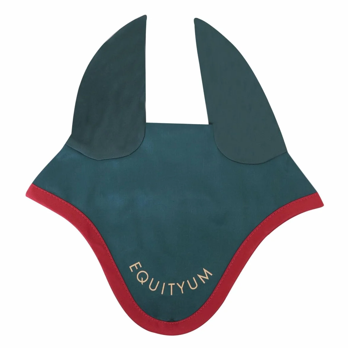 Sottosella+Cuffietta Logo Equityum Sally, Alta Qualità, Design Italiano, Materiali Innovativi, Traspirabilità e Dettagli Raffinati per il Comfort del Cavallo (verde/rosso, full)
