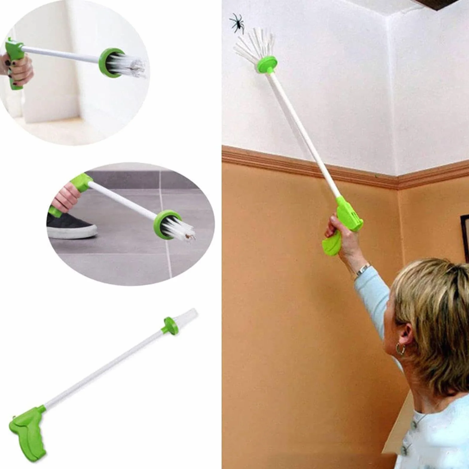 Genérico Catching Tool – Humane Grabber For Spiders| Spider Catcher Easy To Catch Fly Catcher Indoor Catching Soft Fibres Trapper Safely Humanely Grabs Home Wasps Spiders Bees and Other Place Use