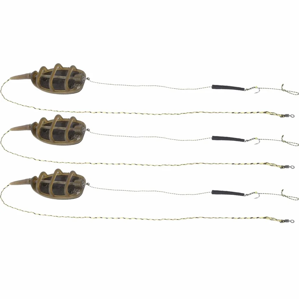 3-Piece Inline Method Feeder 91g for Fishing Tackle Anglers