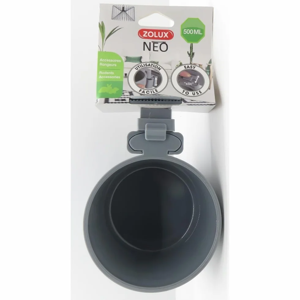 Zolux MANGEOERE PLASTICA NEO 500ML GRIGIO