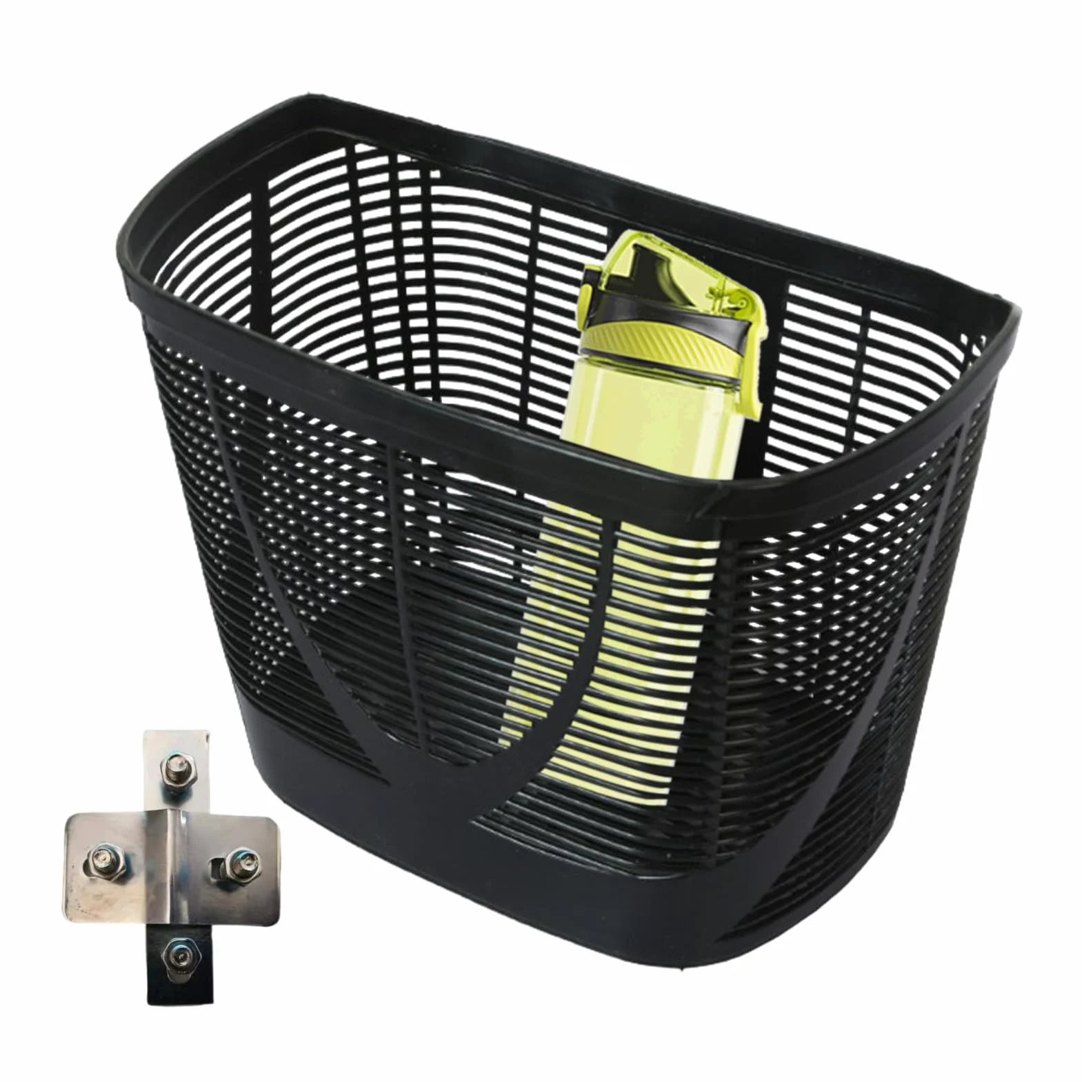 Cestino Per Bici Cestino - Cestino Anteriore In Plastica Per Bicicletta - Plastica Resistente Contro Gl'urti,Adatto Alla Maggior Parte Delle Biciclette - Installazione Rapida E Semplice, Versatile
