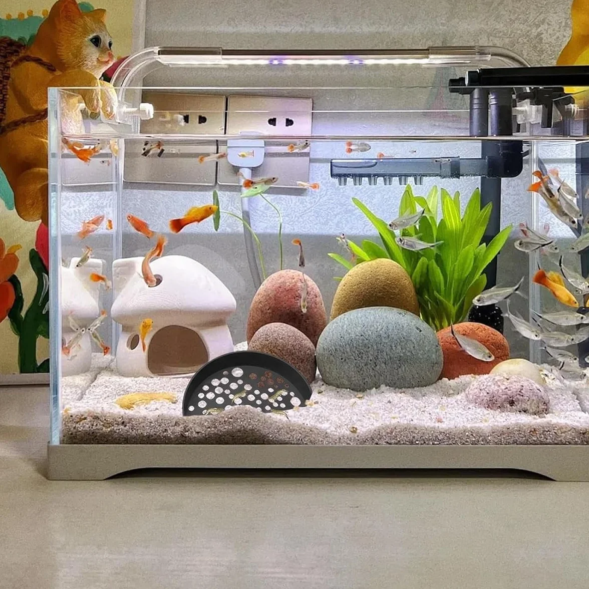 Tunnel per Acquario Grotta Gamberetti,Acquario Gamberetti Allevamento Cave,Accessori Decorazione per Acquari,Nascondiglio per Gamberetti E Piccoli Pesci per Acquario Grotta Tunnel E Gamberetti