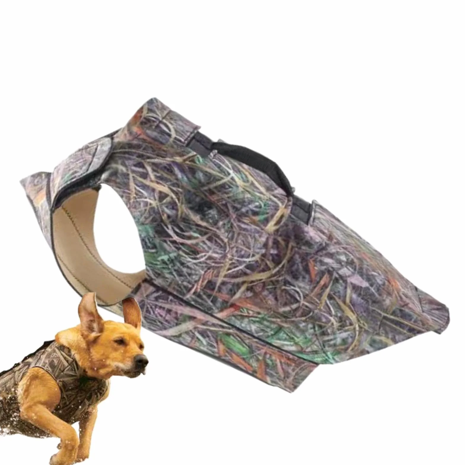 Gilet mimetico per cani, abbigliamento per cani, gilet da caccia, gilet sportivo regolabile, gilet di sicurezza mimetico per cani di taglia piccola e grande