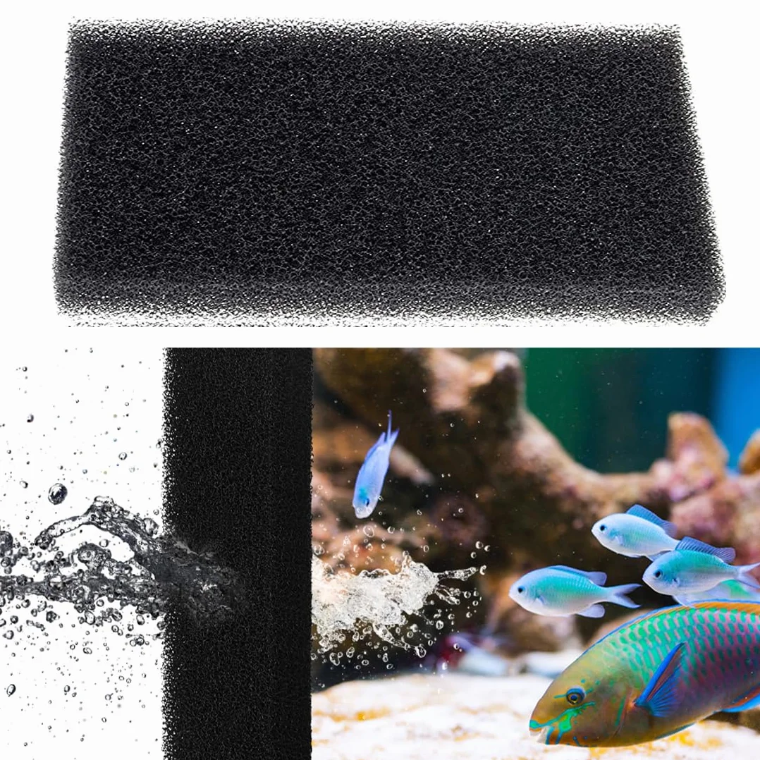 Cotone Biochimico Densità del Carbone Attivo Media Filtrante Schiuma Biofiltro Filtrazione Particelle L32xW12xH2CM