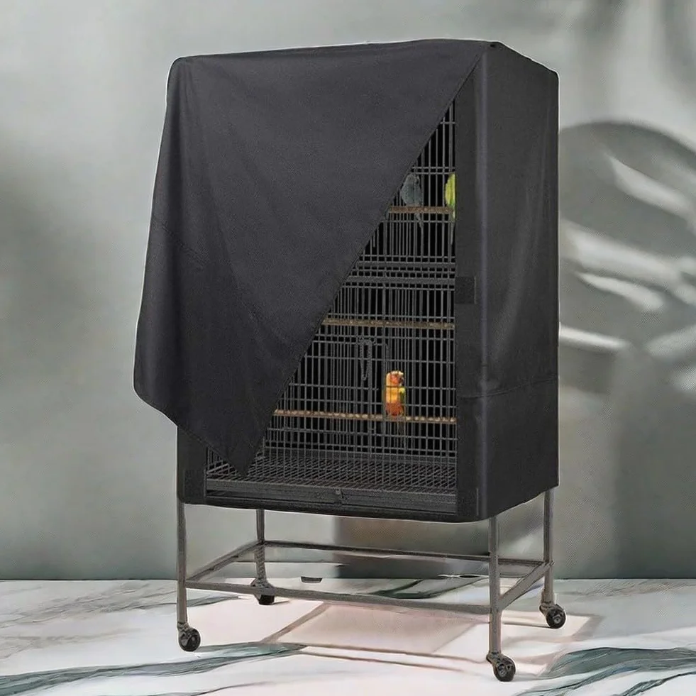 Oniissy Copertura per gabbia per uccelli, protezione solare multifunzione per gabbia per pappagalli, copertura impermeabile e antipolvere per gabbie per uccelli, Oxford 210D, accessori per animali