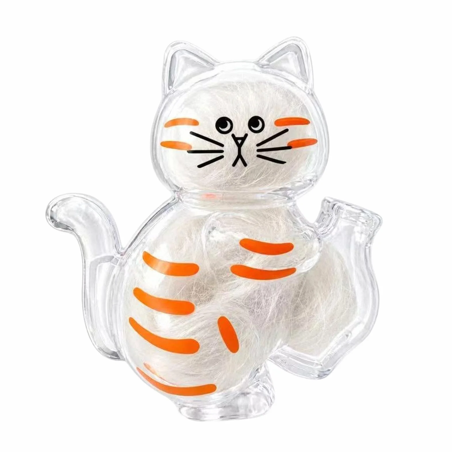 Raccoglipelo Gatto Trasparente Magnetico Scatola Raccoglipeli Commemorativa