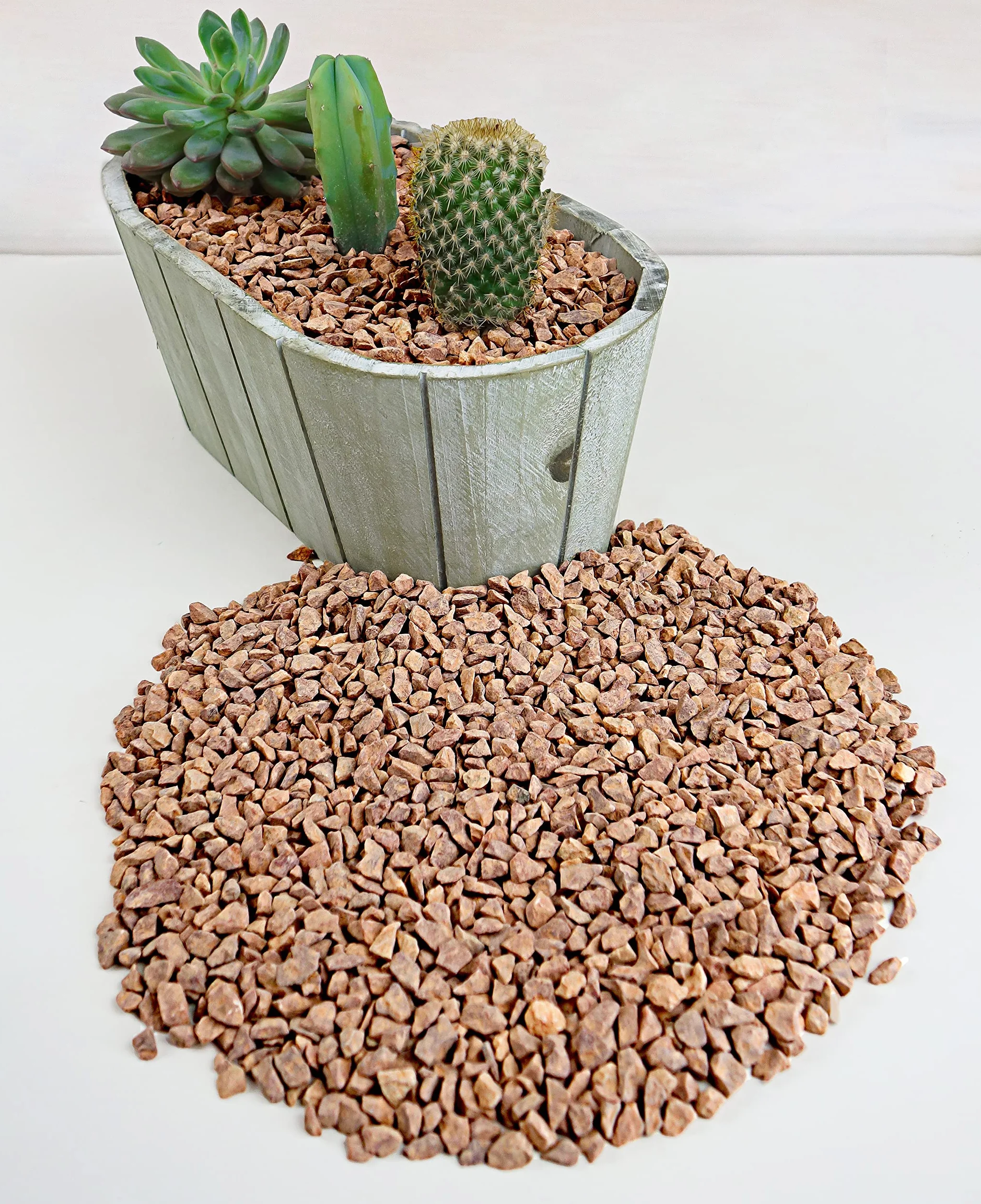 Ghiaia Rosso 1,8Kg - Ghiaia per Acquario - Sassolini Decorativi per Vasi - Sassi Decorativi per Vasi - Ghiaia per Vasi - Sassolini per Acquario - Ghiaia per Giardino (6-10 mm)