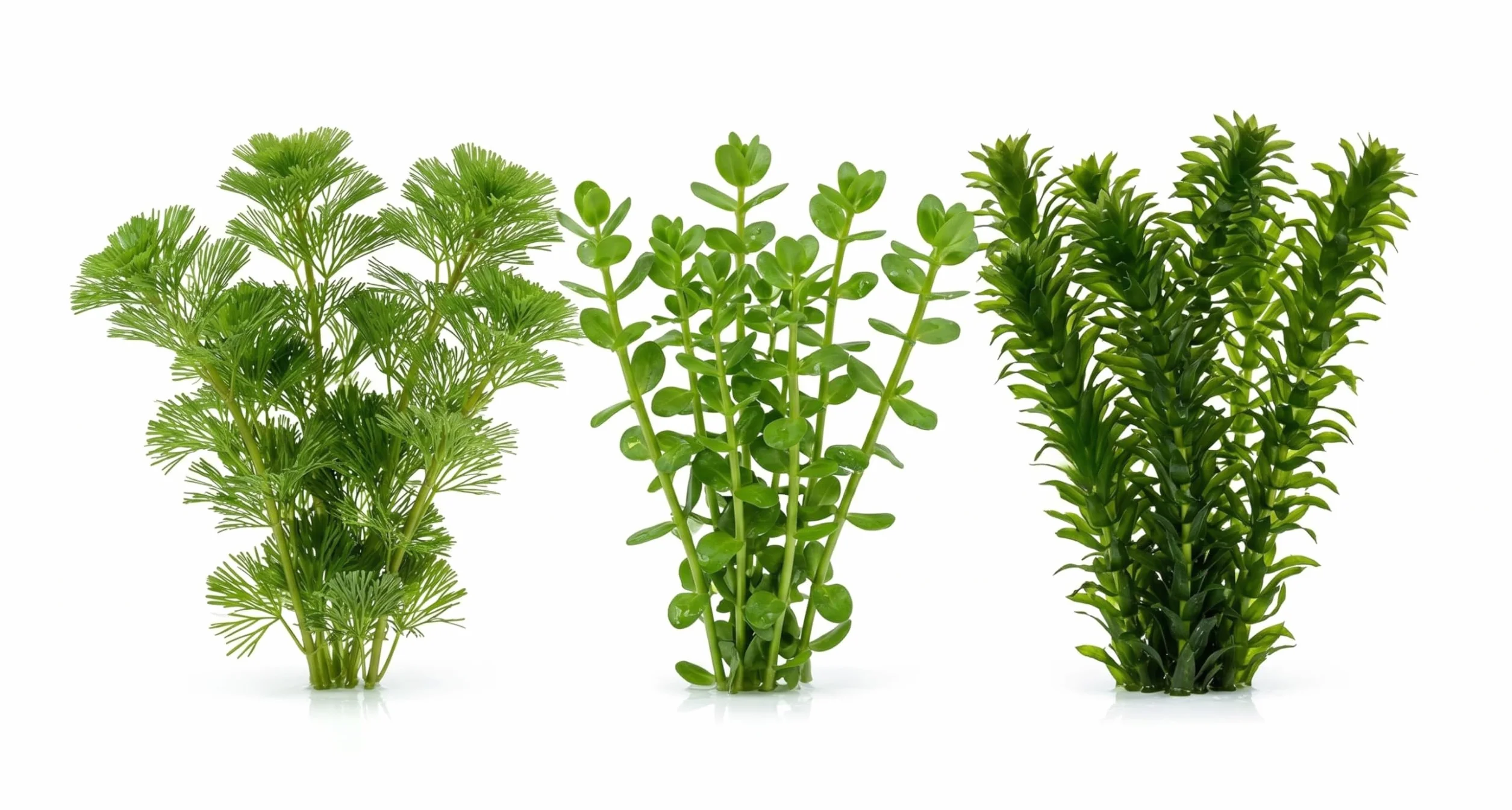 Set 3 Piante Vere Acquario Cabomba Bacopa Elodea Densa Kit Piante Vive Acqua Dolce Facili da Coltivare