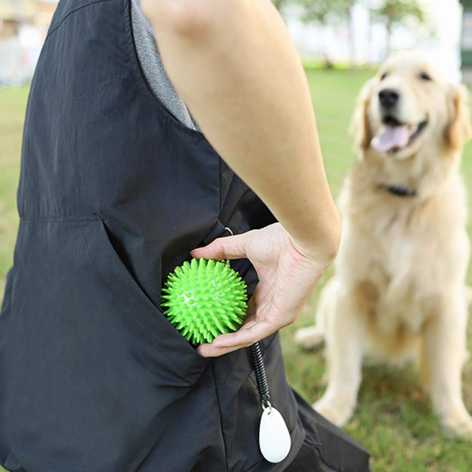 Gilet protettivo per addestramento cani con tasche multiple, giacca per addestratore di animali domestici, per uomo/donna (M)