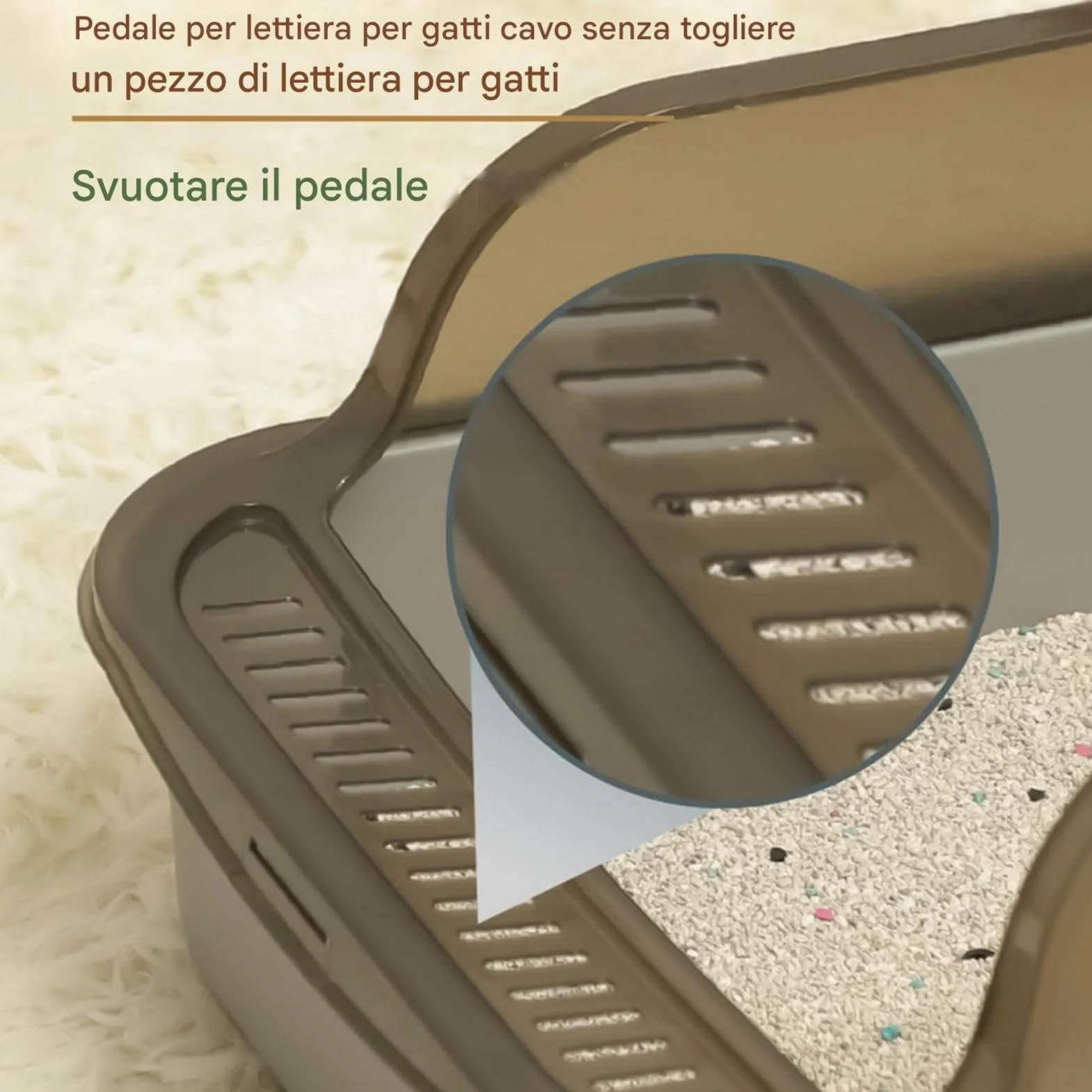 Lettiera Con Parte Superiore Aperta - Bordi Alti a Prova di Perdite Per Gatti | Toilette Per Gattini Facile da Pulire Con Parte Superiore Aperta