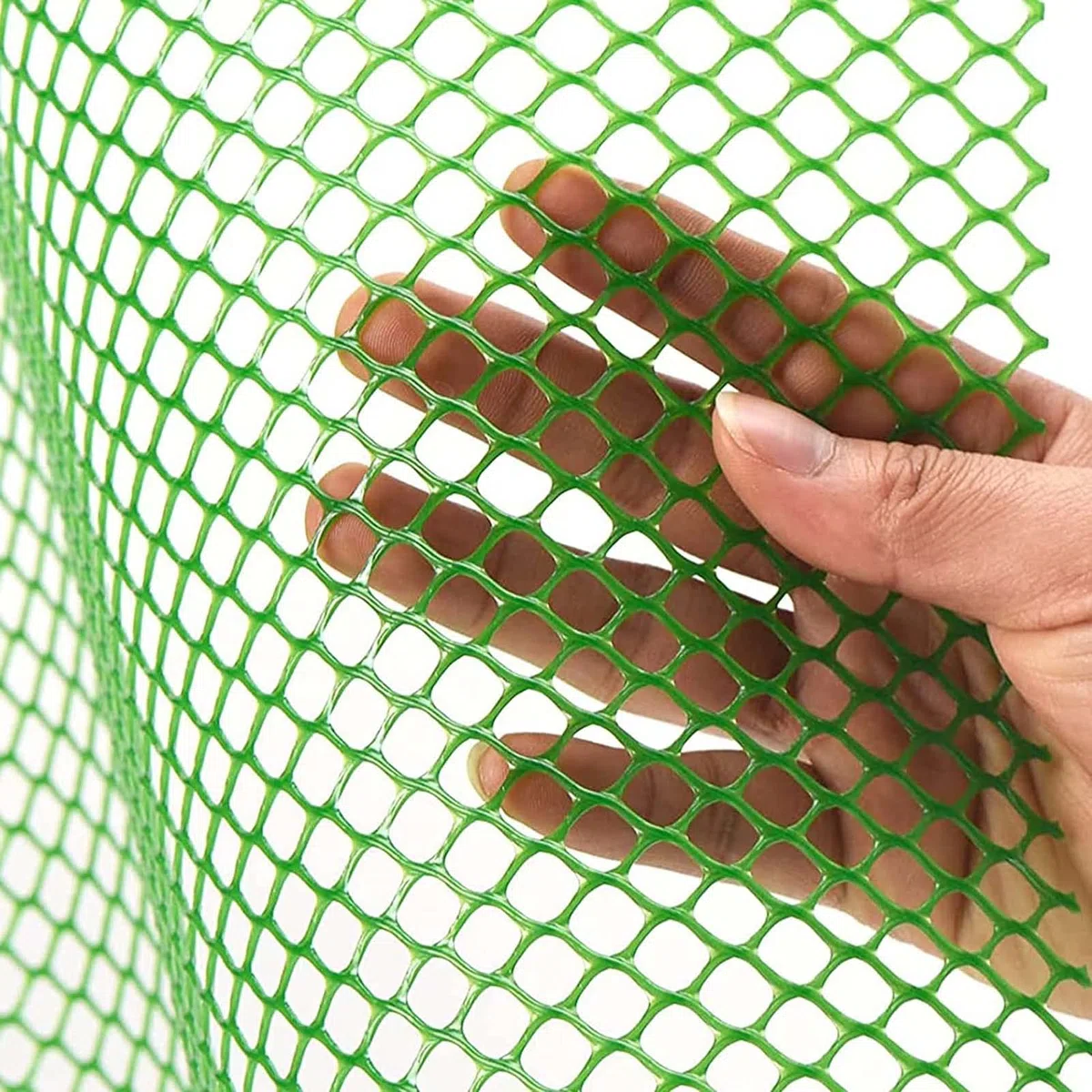 Rotolo di Rete Metallica in plastica con Fascette, Recinzione per marciapiede, Balcone, Patio, Rete per pollame, Gatti, Cani, Anatre, Fori esagonali