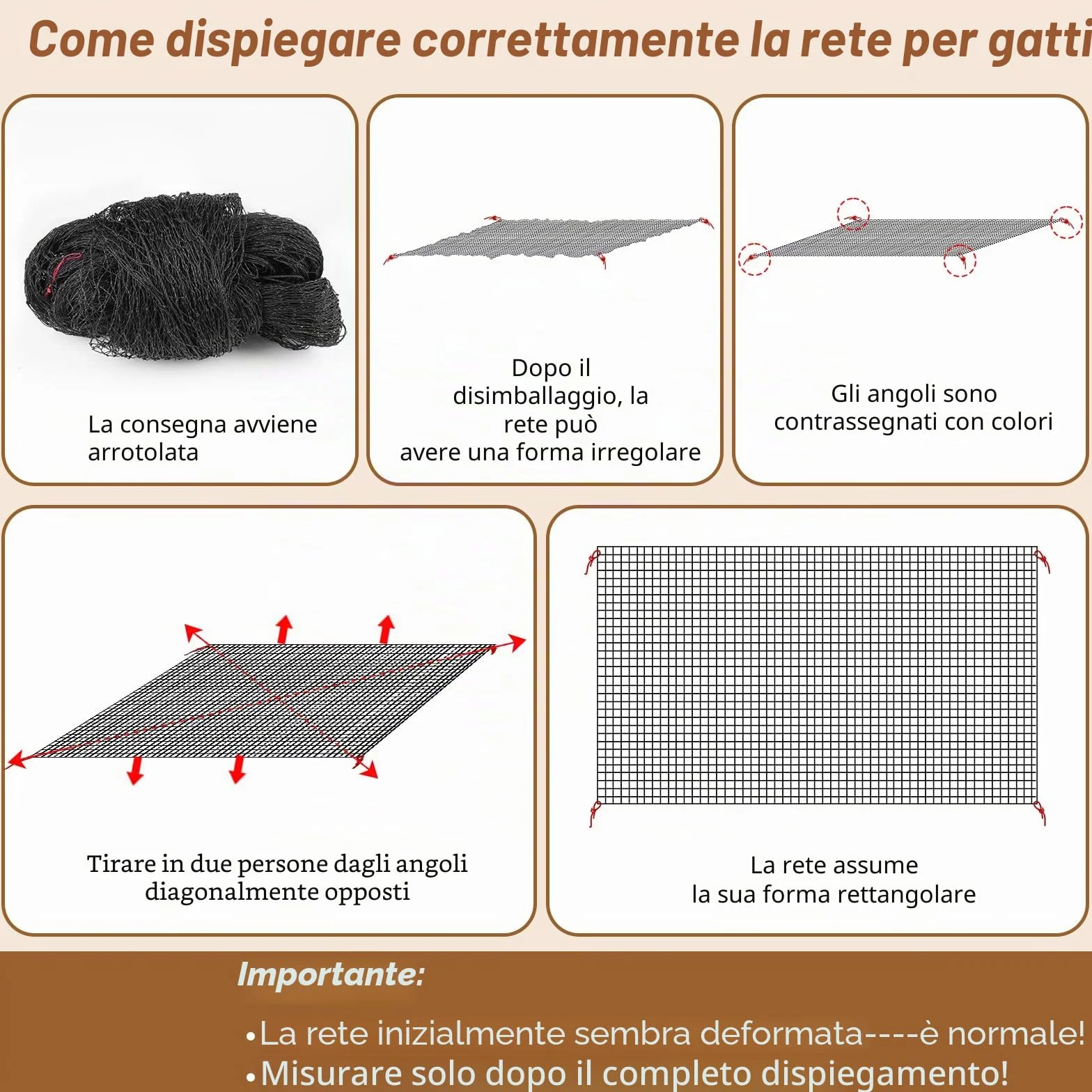 Aystkniet Rete per Gatti Senza Forature, Extra Rinforzato Rete Gatti Balcone con Ganci Adesivi e Colla Siliconica, Rete Balcone per Gatti, Rete per Gatti Balcone (3 x 2 M)