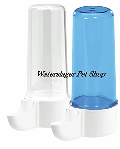 Abbeveratoio BEVERINO per uccelli, canarino da cc.110 colore azzurro antialghe