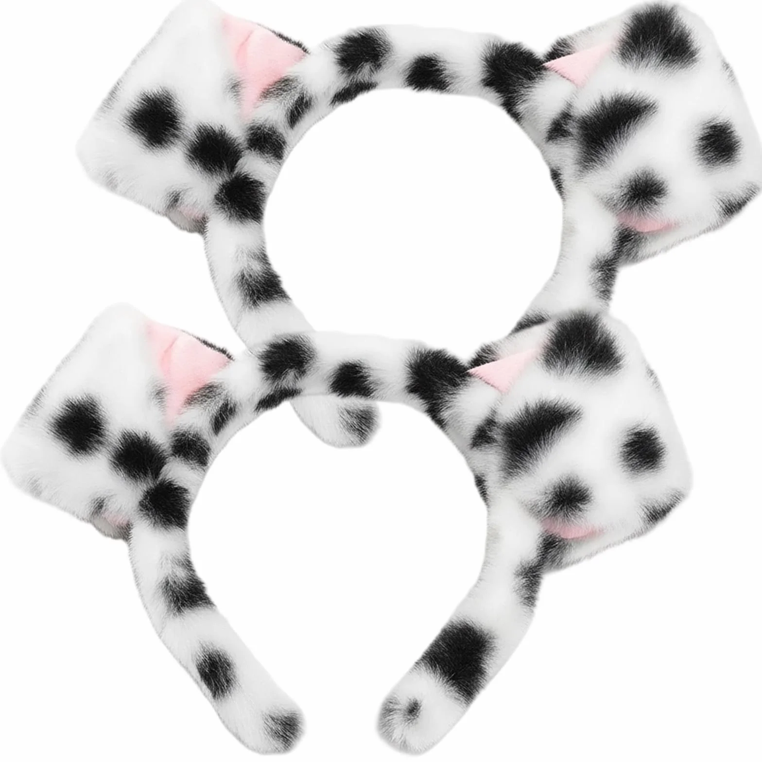 Orecchie dalmata cerchietti per capelli costume da dalmata adulti feste carnevale