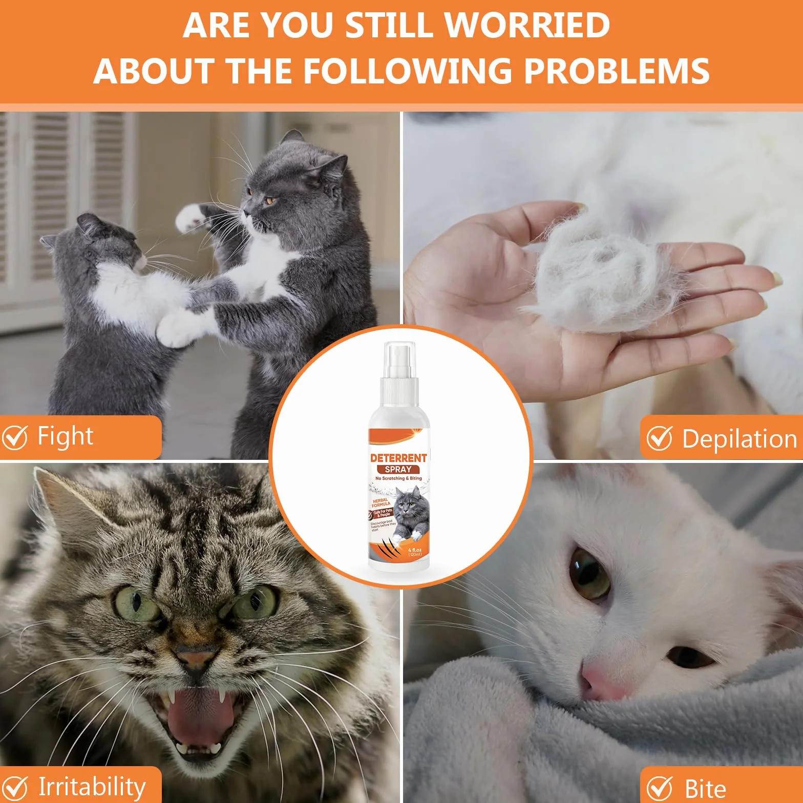 Repellente per Gatti, Repellente Gatti e Spray AntiGraffio per Gatti Divano,Dissuasore per Gatti&Cani per la Protezione del Divano del Pavimento dei Mobili-120 ML