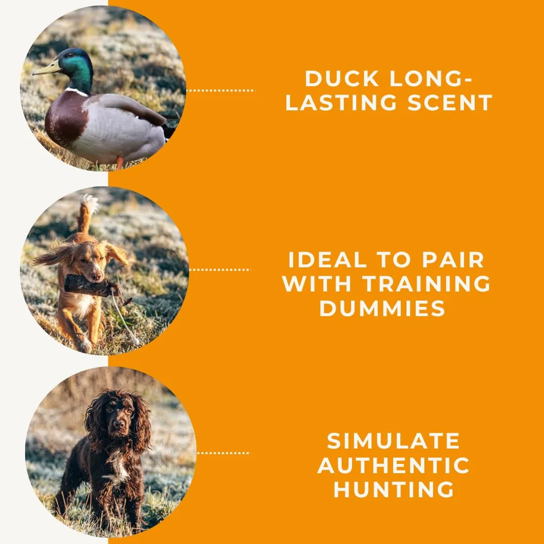 Dog & Field The Original Clone Dog Training Scents Gundog & Scent Training con fagiano, anatra, coniglio e gallo cedrone liquido profumato (anatra, 120 ml)