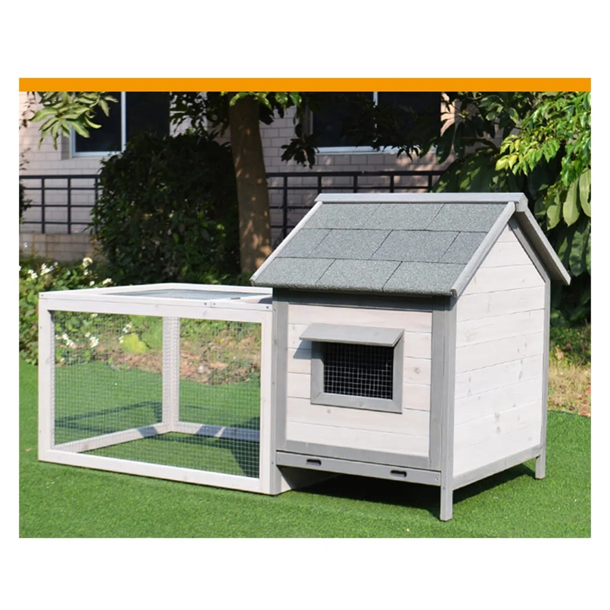 LOWLIU Casa del Gatto Gabbia di Coniglio Nido di Coniglio casa Tenda canile Gabbia for Gatti Gabbia for Uccelli Anti Villa Nido di Pollo for Uso Interno ed Esterno Gabbia per Gatti