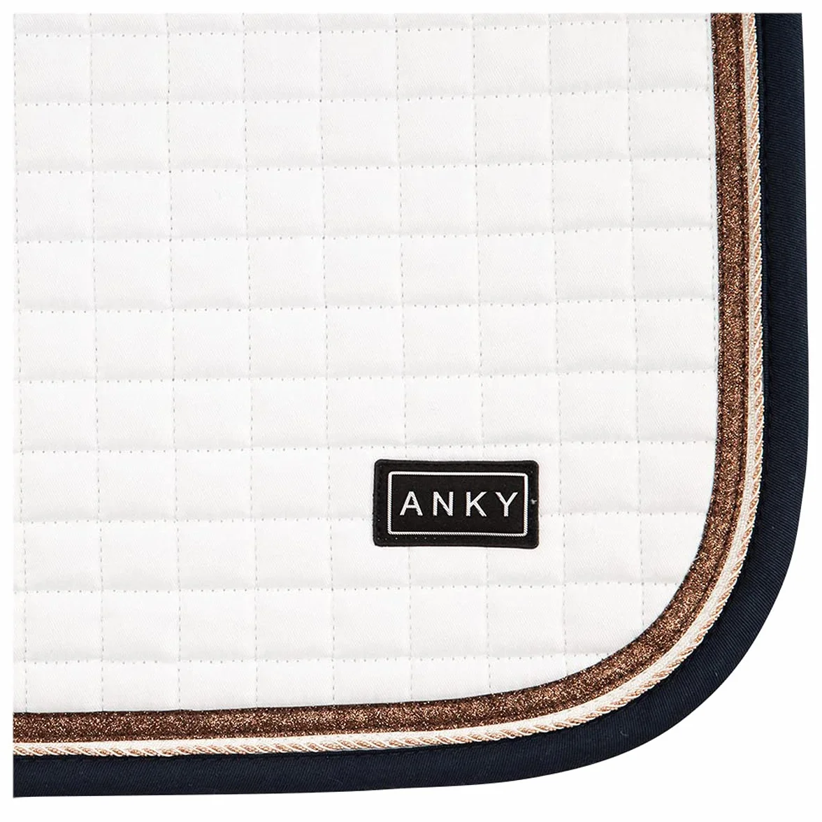 Anky Selle Pad Limited Edition Cotton Twill in Size: Dressage Full (EU). - Bianco - Dressage Full