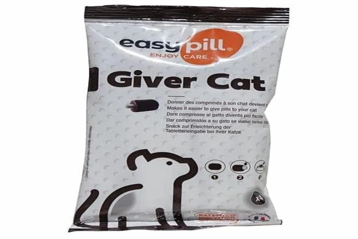 EASYPILL CAT - Pappe Imbustate Singolarmente Per Gatti, 4 tavolette da 10 grammi
